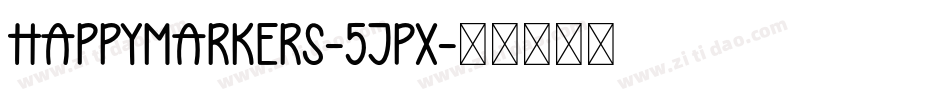 HappyMarkers-5Jpx字体转换