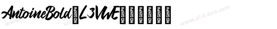 AntoineBold-L3VWE字体转换