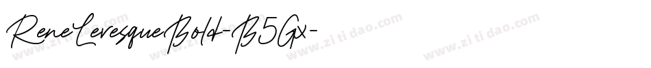 ReneLevesqueBold-B5Gx字体转换