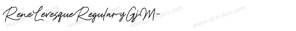 ReneLevesqueRegular-yGjM字体转换