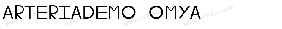 Arteriademo-omya字体转换