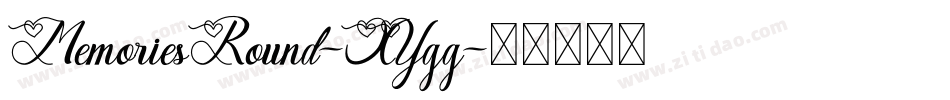 MemoriesRound-XYgg字体转换