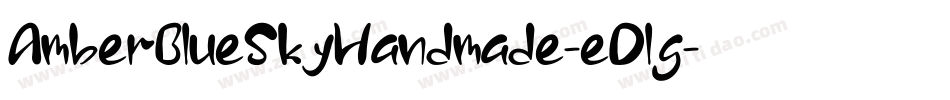 AmberBlueSkyHandmade-eDlg字体转换