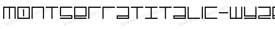 MontserratItalic-WyzEz字体转换