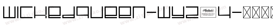 Wickedqueen-Wyz34字体转换