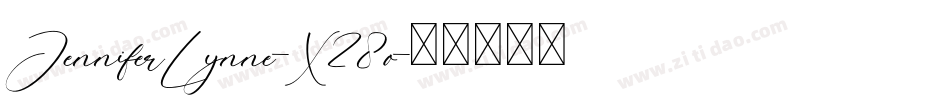 JenniferLynne-X28o字体转换