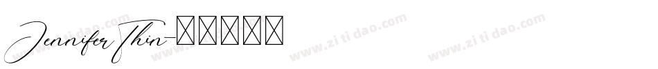 JenniferThin字体转换