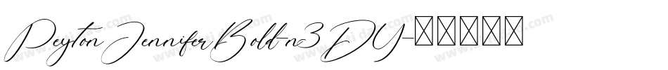 PeytonJenniferBold-n3DY字体转换