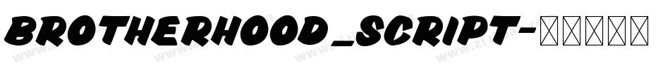 Brotherhood_Script字体转换