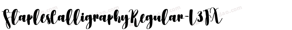 StaplesCalligraphyRegular-L3JX3字体转换