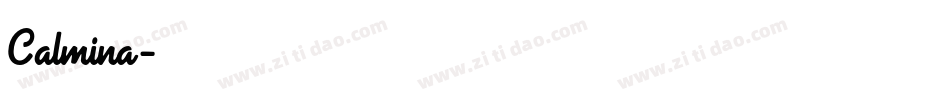Calmina字体转换