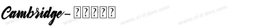 Cambridge字体转换