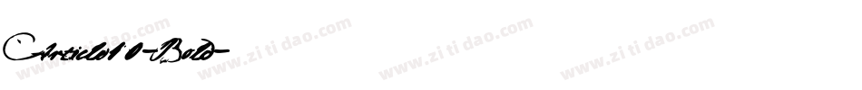 Article10-Bold字体转换