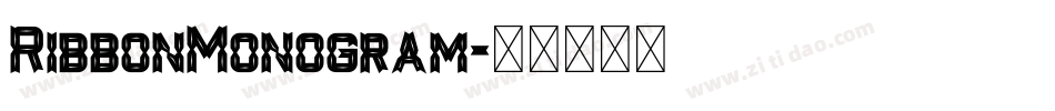 RibbonMonogram字体转换