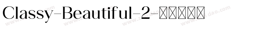 Classy-Beautiful-2字体转换