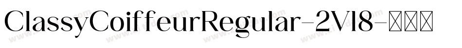 ClassyCoiffeurRegular-2Vl8字体转换