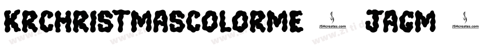KrChristmasColorMe-Jagm字体转换