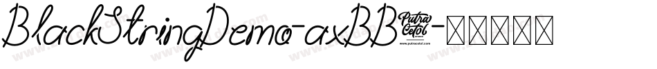 BlackStringDemo-axBB9字体转换