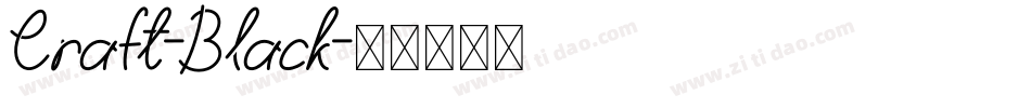 Craft-Black字体转换