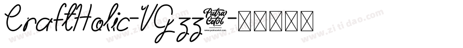 CraftHolic-VGzz0字体转换