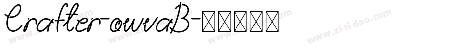 Crafter-owvaB字体转换