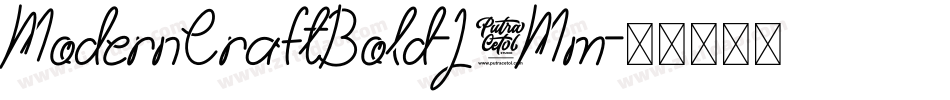 ModernCraftBold-J6Mm字体转换