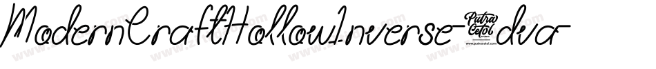 ModernCraftHollowInverse-5dva字体转换