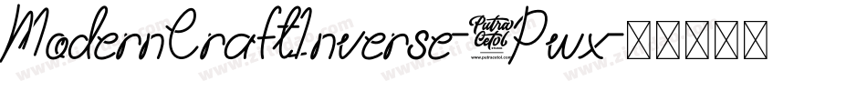 ModernCraftInverse-6Pwx字体转换