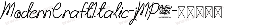 ModernCraftItalic-jMP9字体转换