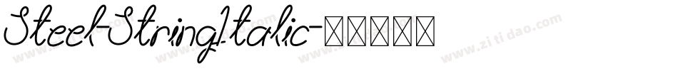 Steel-StringItalic字体转换