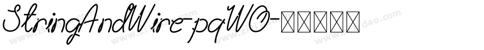 StringAndWire-pqWO字体转换