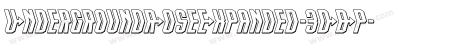 UndergroundRoseExpanded-3DBp字体转换