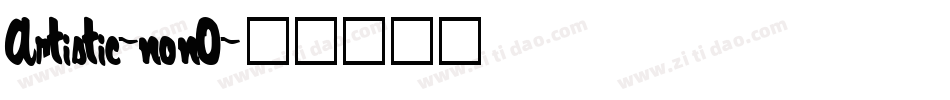 Artistic-nonO字体转换