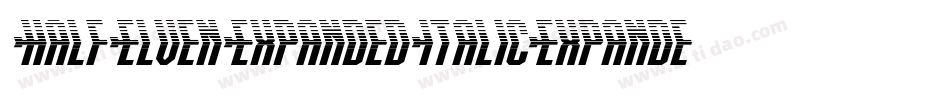 HalfElvenExpandedItalicExpandedItalic-OXZe字体转换