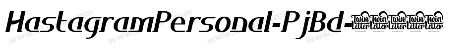 HastagramPersonal-PjBd字体转换