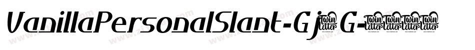 VanillaPersonalSlant-Gj9G字体转换
