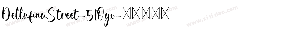 DellafinaStreet-51Ogx字体转换