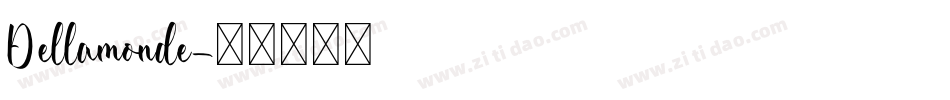 Dellamonde字体转换