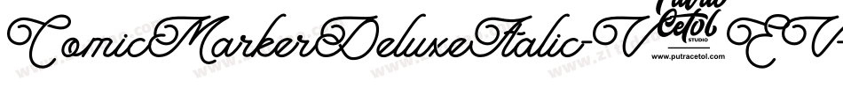 ComicMarkerDeluxeItalic-V9EV字体转换