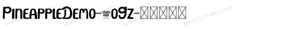 PineappleDemo-3oGz字体转换