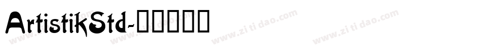 ArtistikStd字体转换