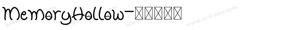 MemoryHollow字体转换