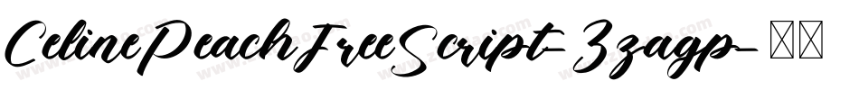 CelinePeachFreeScript-3zagp字体转换