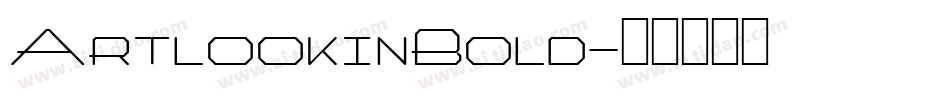 ArtlookinBold字体转换