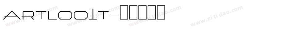 artloo1t字体转换