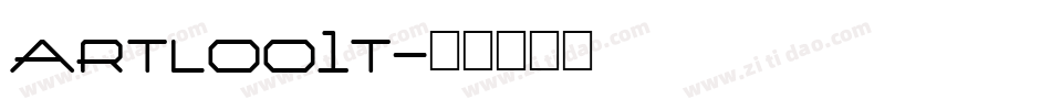artloo1t字体转换