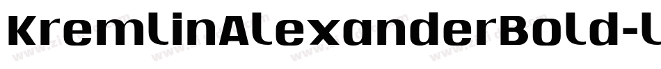 KremlinAlexanderBold-l8AX字体转换
