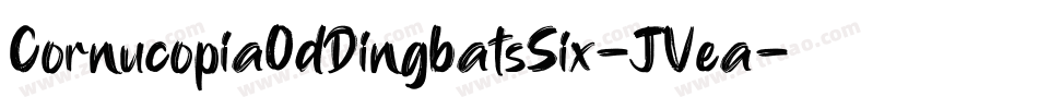 CornucopiaOdDingbatsSix-JVea字体转换 CornucopiaOdDingbatsSix-JVea字体转换