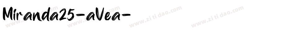 Miranda25-aVea字体转换