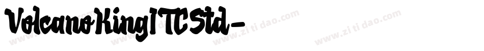 VolcanoKingITCStd字体转换